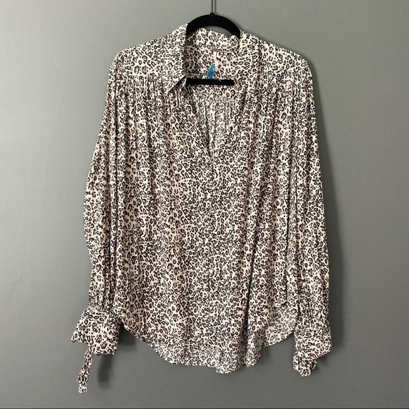 Free People Tops - Free People Leopard